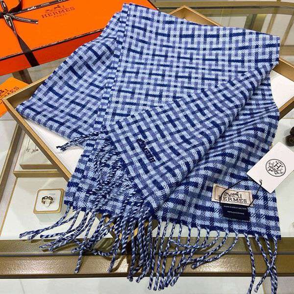目を惹く逸品！【エルメス】カシミア マフラー 偽物★ H393832T05