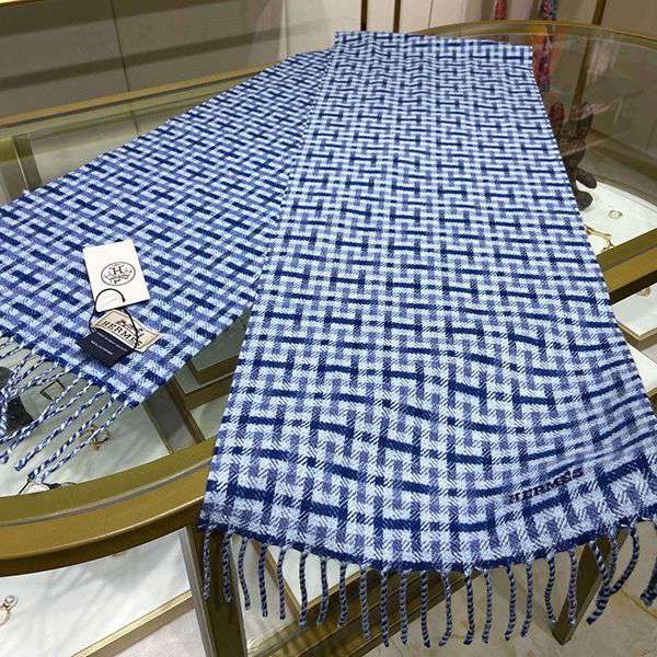 目を惹く逸品！【エルメス】カシミア マフラー 偽物★ H393832T05