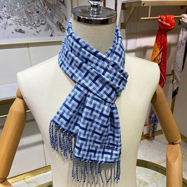 目を惹く逸品！【エルメス】カシミア マフラー 偽物★ H393832T05