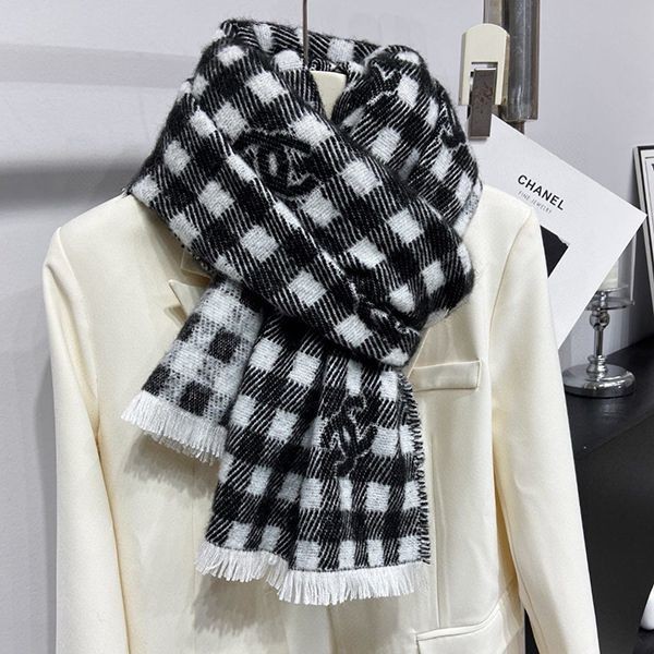 上品あったか素材♡【シャネル】マフラー パロディ AAA347 B17733 NZJ06
