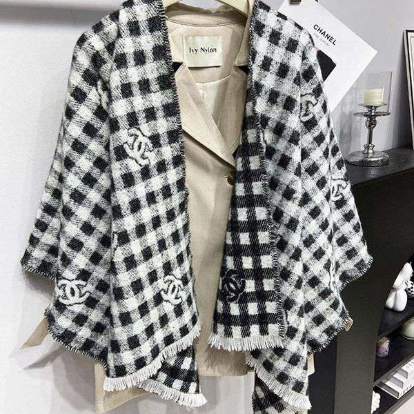 上品あったか素材♡【シャネル】マフラー パロディ AAA347 B17733 NZJ06