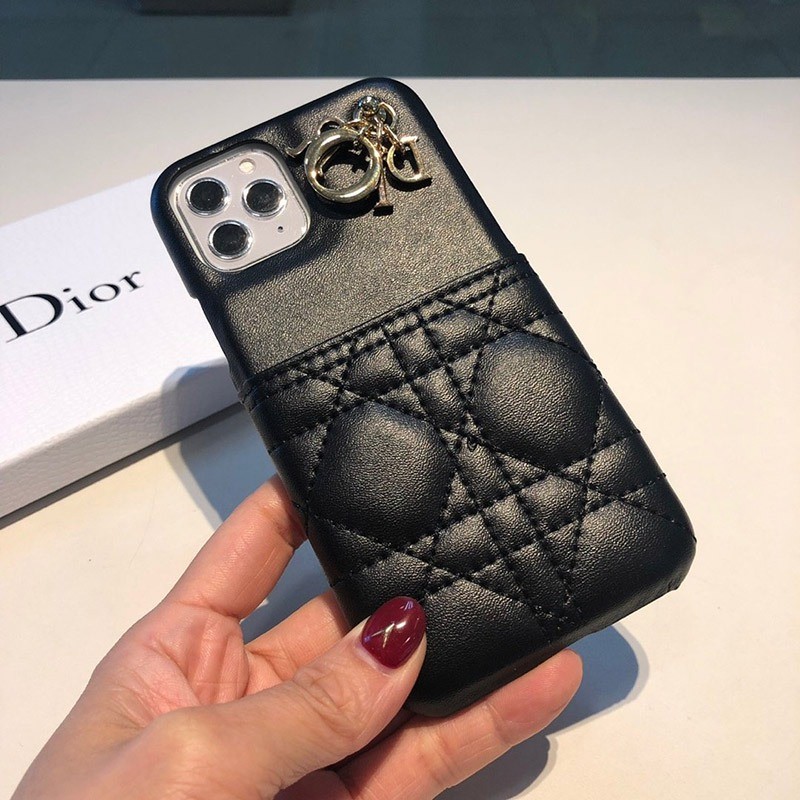 春もの新作 ディオール チャーム＆カードスロット付き iPhoneケースコピー dei87919