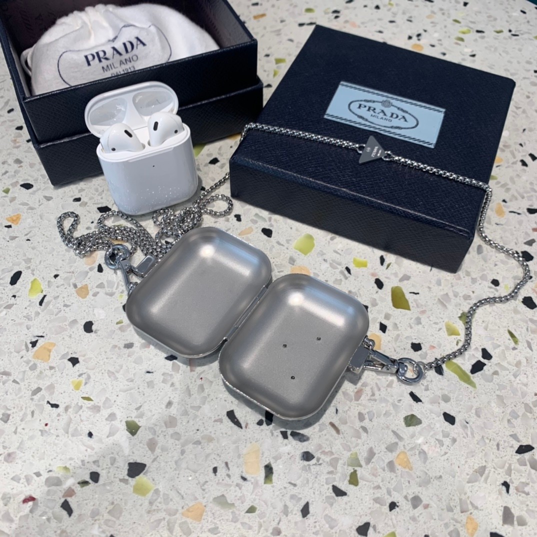 大人気!プラダ airpods ケース イヤホンケース コピー メッキ 光沢感 pui66880