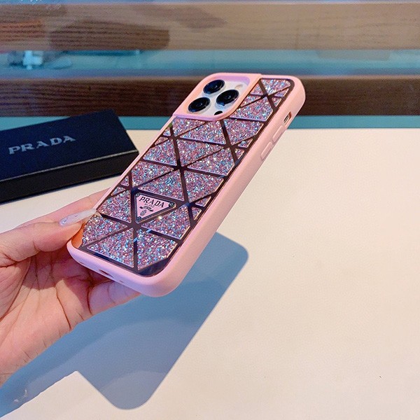 プラダ◆クリスタル スマホケース コピー iPhone14Pro/14ProMax pui64480