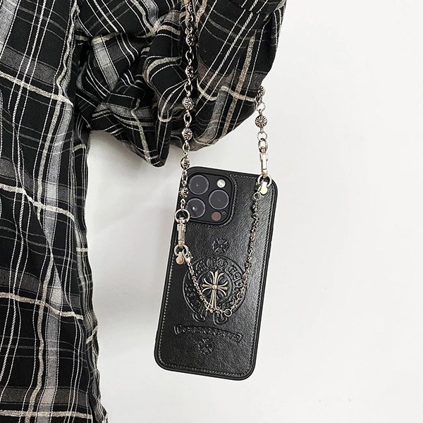大人気!クロムハーツ iphone16ケース スーパーコピー CHクロス チェーンストラップ Kul39845