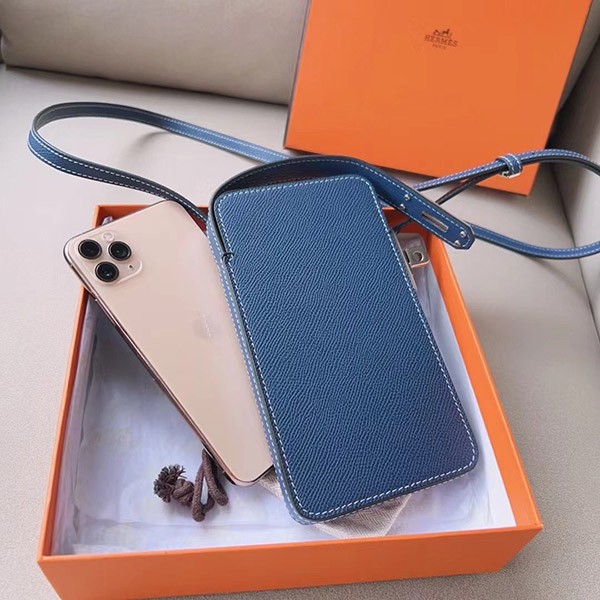 エルメス コピー スマホショルダー Hac aBox ブルー エプソン シルバー H084162