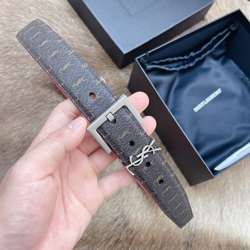 ☆超人気☆サンローラン モノグラム ナローベルト 30mm スーパーコピー Sat05945