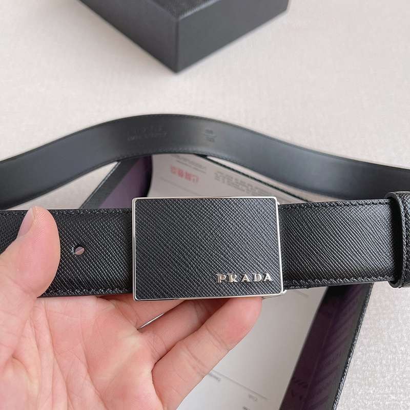 一目惚れ♪綺麗な プラダ リバーシブル ベルト 偽物 3.5cm送料無料 pux51588