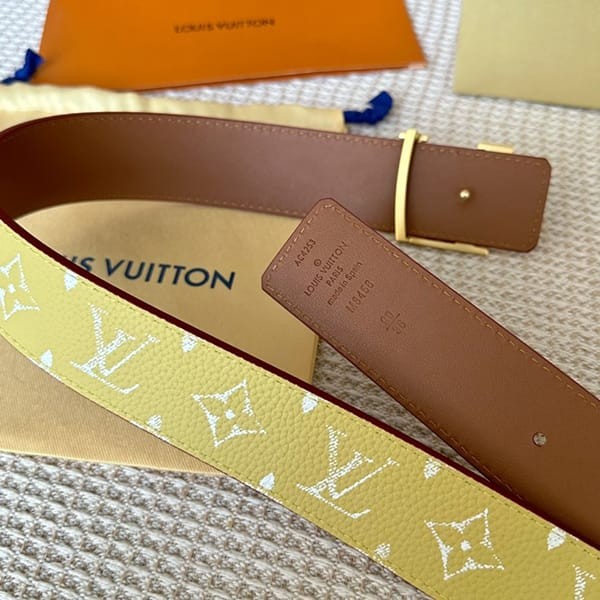 希少ルイヴィトン ベルト パチモン LV イニシャル 40MM リバーシブル M8457V