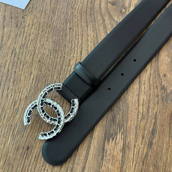 絶対欲しい！シャネル n級品 CCロゴ シンプルなバックル チェーンレザー ベルト 5色 she43894