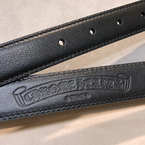 人気 クロムハーツ クラシックオーバルスター 偽物 ベルト レザー