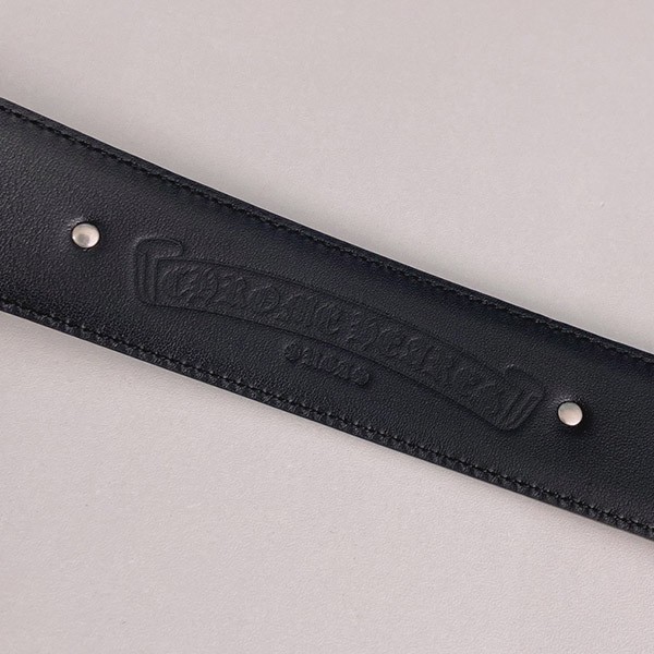 クロムハーツ ブロンズ フローラルクロス偽物 クラシックオーバル ベルト