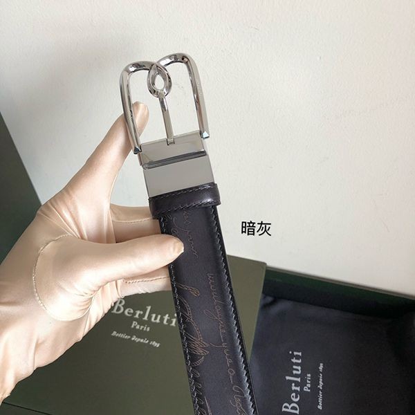 定番 【ベルルッティ コピー】刻印入り リバーシブル ベルト ベネチアレザー製 bek77044