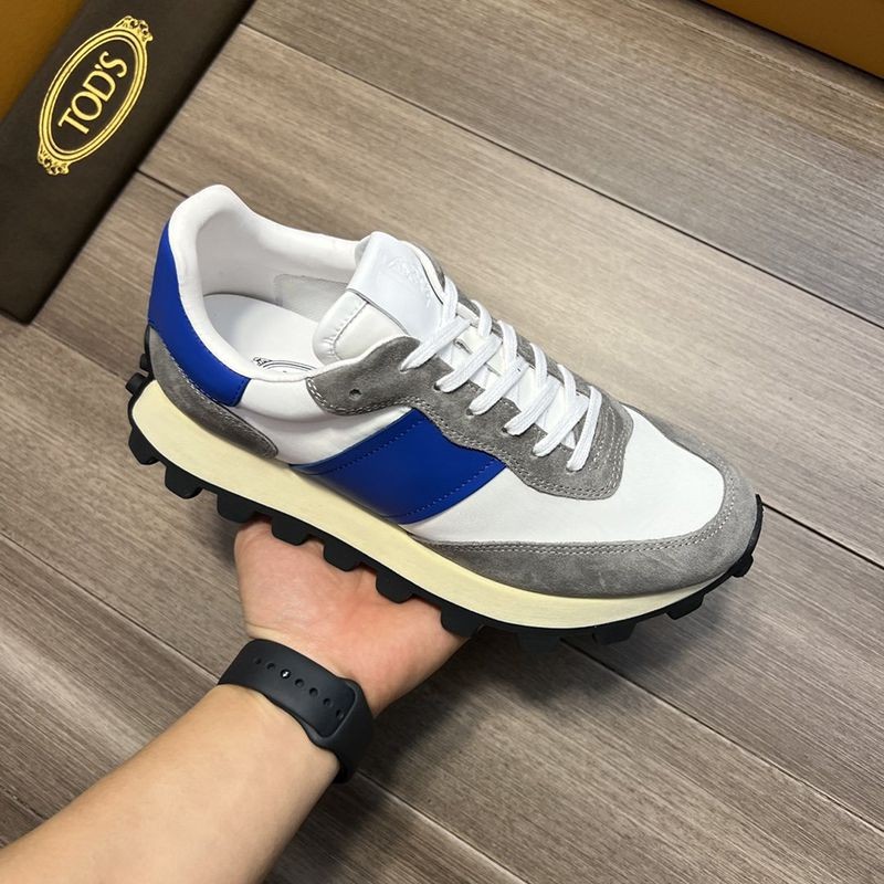 《大人気》TODS スーパーコピー スエード＆ファブリックスニーカー toq41241