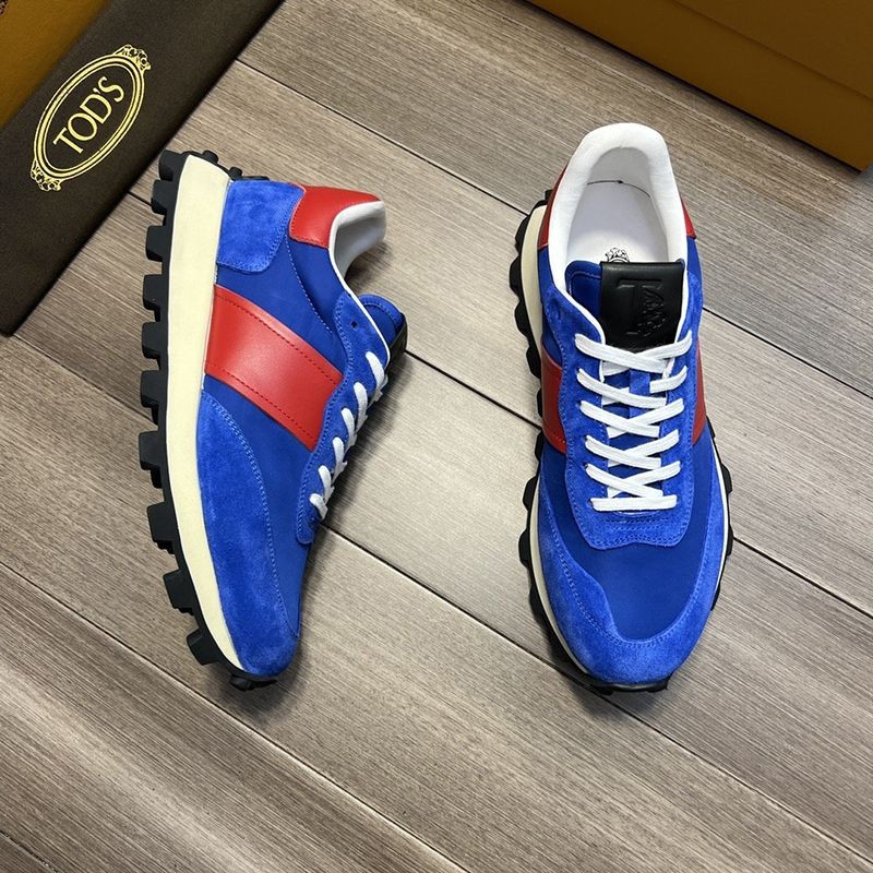 超話題!TODS スエード＆ファブリックスニーカー スーパーコピー tow39343
