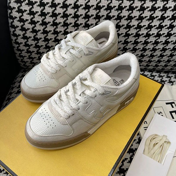 21-22AW フェンディ マッチ スエード ロートップスニーカー 偽物 fec01333