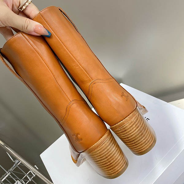 すぐ届 セリーヌ ロゴエンボ コンデ ミドルブーツ 偽物 349113492C