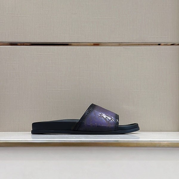 ベルルッティ エギオ サンダル コピー Stamp Leather Sandal bej44198