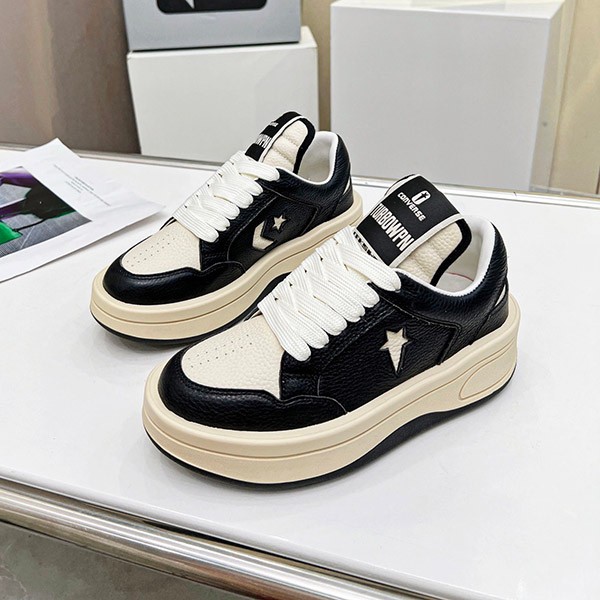 コンバース リックオウエンス 偽物×TURBOWPN ロー「ブラック/クラウド/クリーム⌋ rih93123