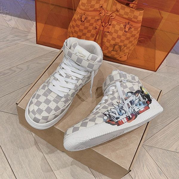 超希少！ヴィトン x ナイキ Air Force 1 偽物 Mid By Virgil Abloh ホワイト naq67249