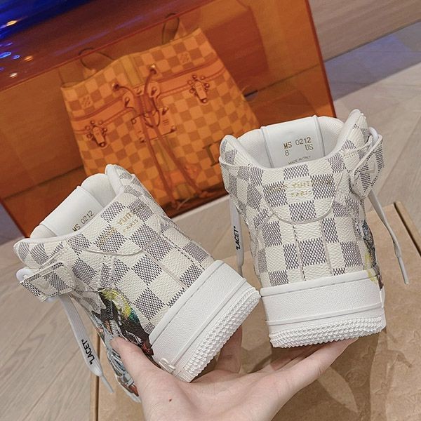 超希少！ヴィトン x ナイキ Air Force 1 偽物 Mid By Virgil Abloh ホワイト naq67249