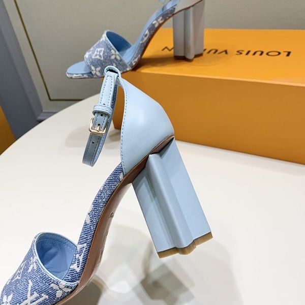 【デニムがお洒落】ルイヴィトンシルエット サンダル 偽物 1AAZT4