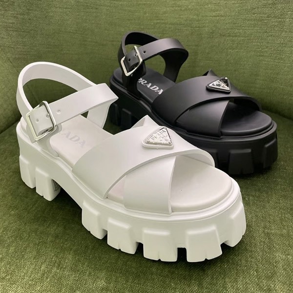 プラダ モノリス ラバー サンダル 激安 5色 1X382N