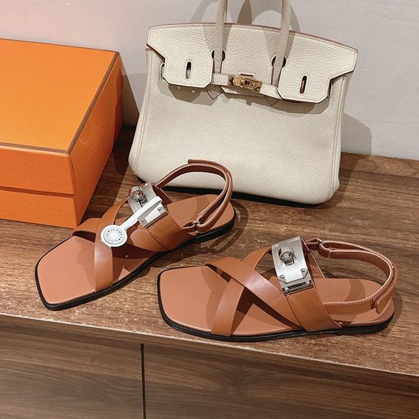 【コーデのポイントになるアイテム♪】エルメス イネス サンダル 偽物 H241155Z