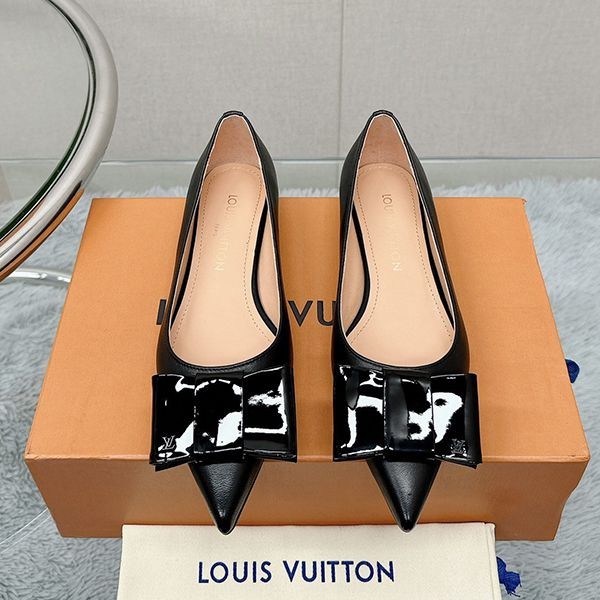 【23AW☆リボン/大人可愛い】ルイヴィトン LV ブロッサム フラット バレリーナ偽物 1AC8WZ