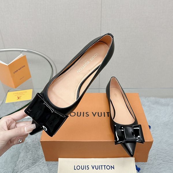 【23AW☆リボン/大人可愛い】ルイヴィトン LV ブロッサム フラット バレリーナ偽物 1AC8WZ
