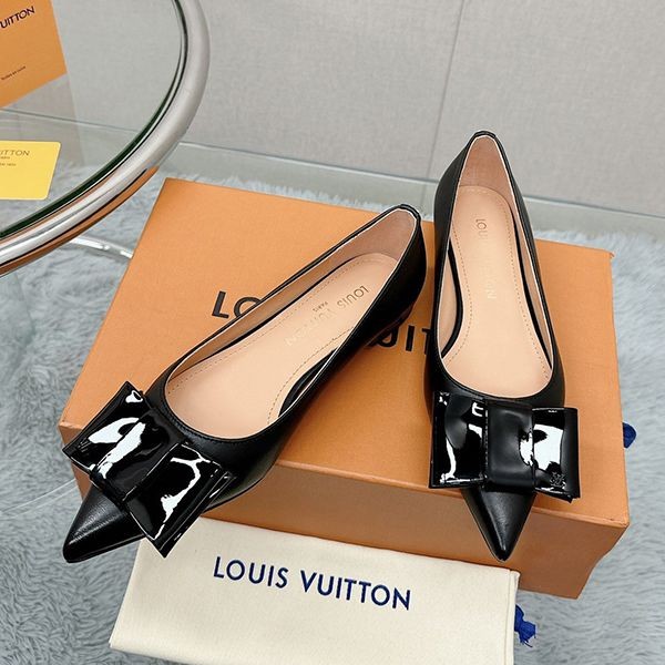 【23AW☆リボン/大人可愛い】ルイヴィトン LV ブロッサム フラット バレリーナ偽物 1AC8WZ