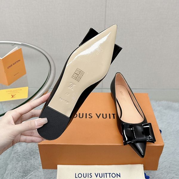 【23AW☆リボン/大人可愛い】ルイヴィトン LV ブロッサム フラット バレリーナ偽物 1AC8WZ
