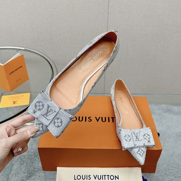 【23AW☆リボン/大人可愛い】ルイヴィトン LV ブロッサム フラット バレリーナ偽物 1AC8WZ