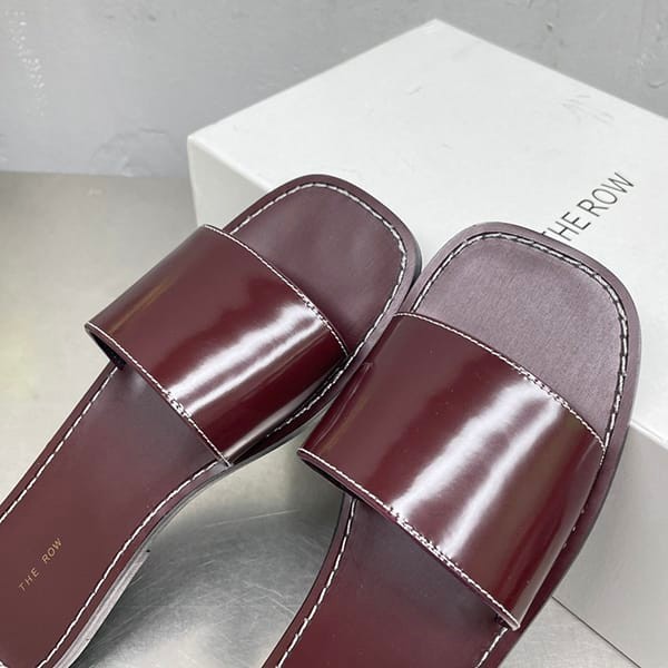 【使い勝手抜群】The Row Avery レザー フラット サンダル フェイク zas13178