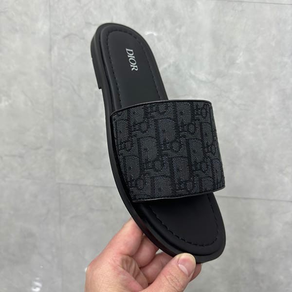 秋冬大セールディオール h-town サンダル ラバー オブリーク ジャカード レプリカ 2色 deb43677