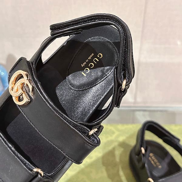 超希少！グッチ スーパーコピー モリッツGGレザーサンダル guq28177