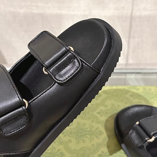 超希少！グッチ スーパーコピー モリッツGGレザーサンダル guq28177
