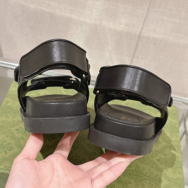 超希少！グッチ スーパーコピー モリッツGGレザーサンダル guq28177
