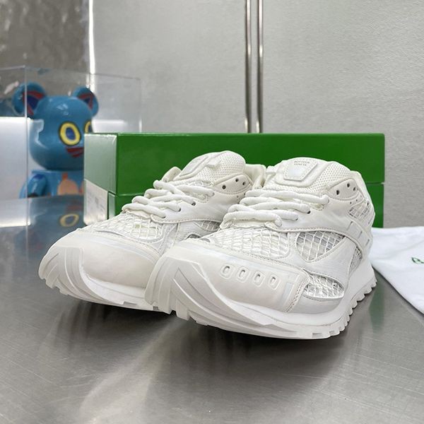 高品質♪ボッテガヴェネタ オービット ホワイト メッシュ ロゴ スニーカー偽物 bol77518