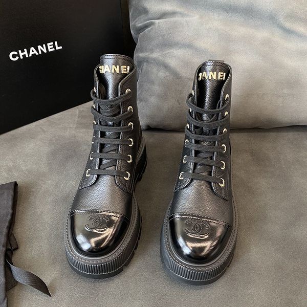 【売り切れ前に早めにゲット♪】シャネル ショートブーツ パチモン G45124