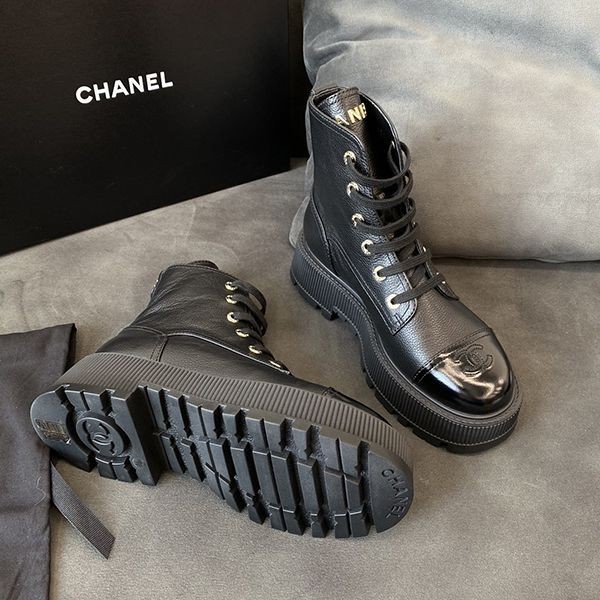 【売り切れ前に早めにゲット♪】シャネル ショートブーツ パチモン G45124