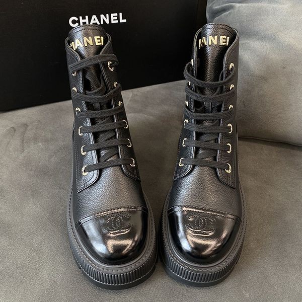 【売り切れ前に早めにゲット♪】シャネル ショートブーツ パチモン G45124