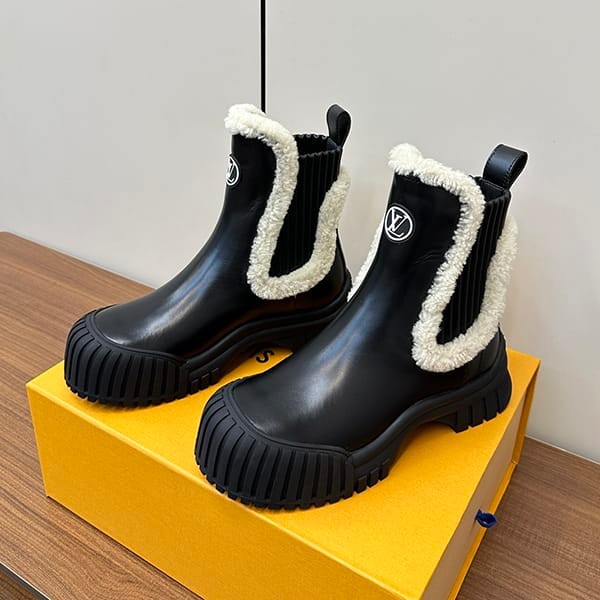 定番ルイヴィトン パロディ ルビー・ライン アンクルブーツ vur17513