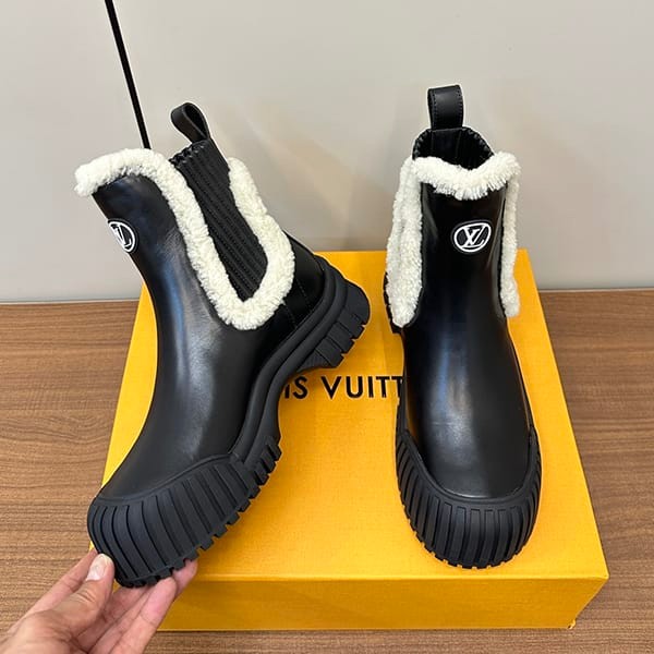 定番ルイヴィトン パロディ ルビー・ライン アンクルブーツ vur17513