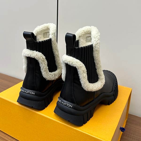 定番ルイヴィトン パロディ ルビー・ライン アンクルブーツ vur17513