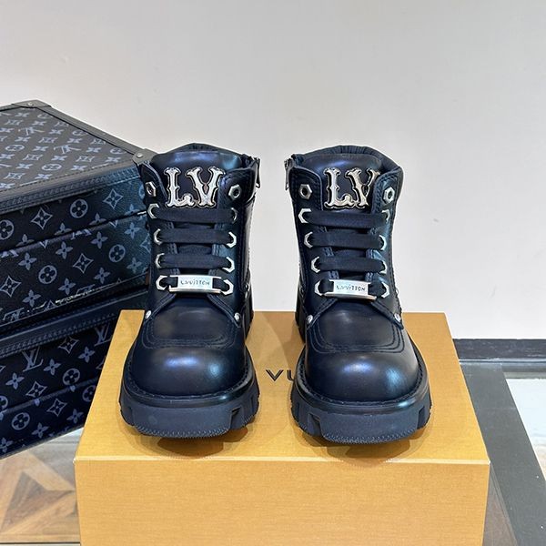【海外限定】ルイヴィトン LV Checker Combat ブーツ 偽物★ 1ACNEY