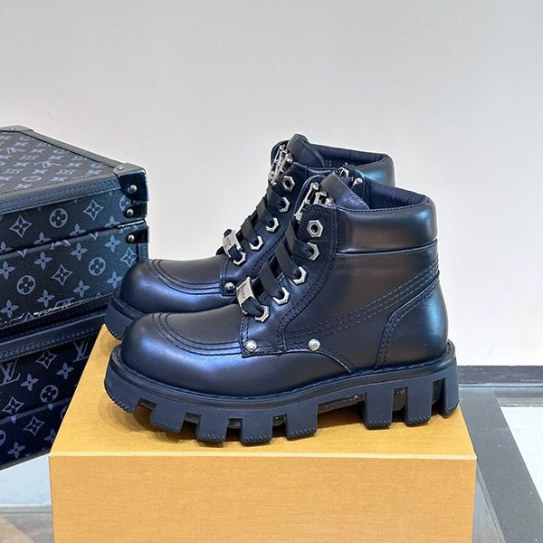 【海外限定】ルイヴィトン LV Checker Combat ブーツ 偽物★ 1ACNEY