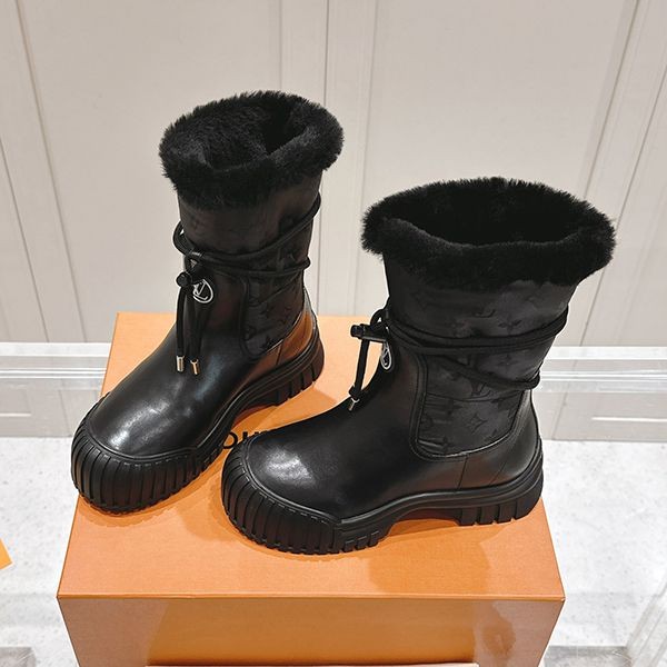 【雪道でもオシャレに♡】ルイヴィトン アンクルブーツ 偽物 1ADCBT