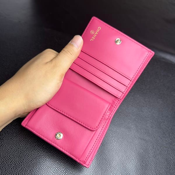 稀少シャネル スモールウォレット財布 ブラック レプリカ shh96416