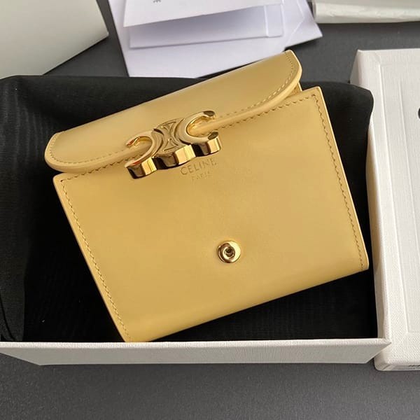 ☆超人気☆セリーヌ n級品 スモールウォレット トリオンフ 財布 オリーブ Cek90562